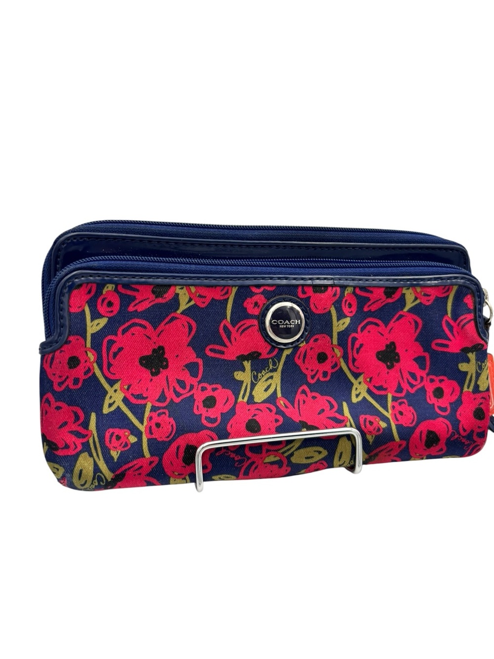 Coach Poppy Floral Graffiti Zip Around Wristlet Wallet (2010) - Picture 3 of 13